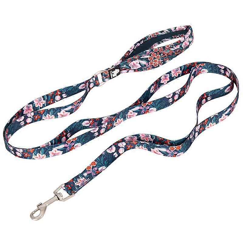 Flower Dog Leash Soft Padded Handle Easy Control Safe for Small Medium Large Walking Training Dog Leash Dog Running