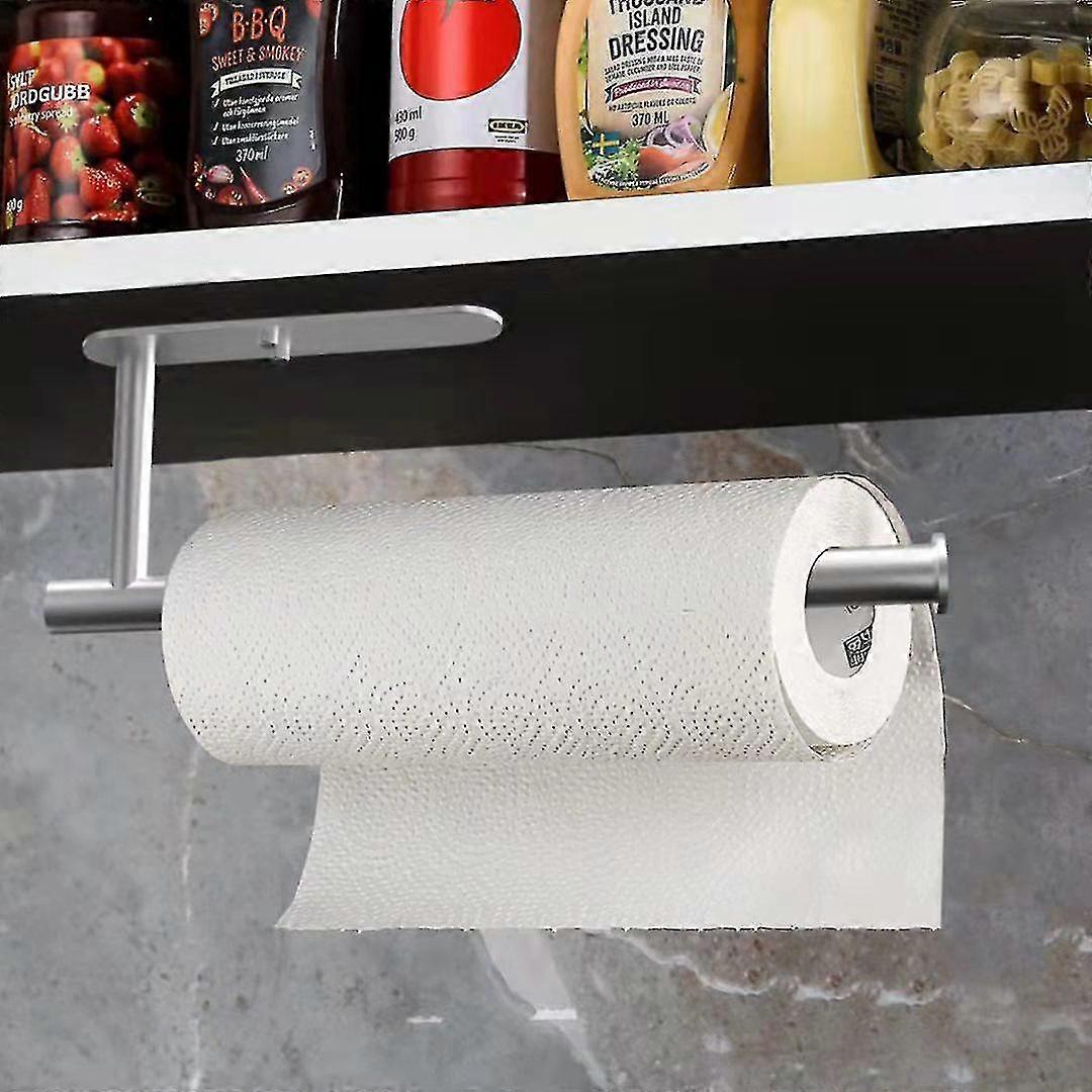 Küchenrollenhalter unter dem Schrank, Papierrollenhalter Selbstklebender Papierhandtuchhalter 304 Edelstahl