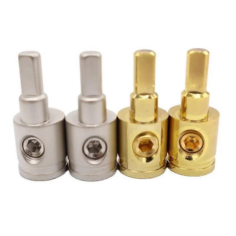 1pc Car Audio 0GA 4GA 8GA Power Ground Wire Car Audio Modified Power Amplifier Pure Copper Terminal Connector
