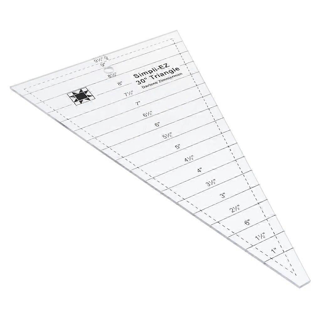 Multi-function Clear Acrylic Dresden Template Ruler Patchwork Quilting Ruler