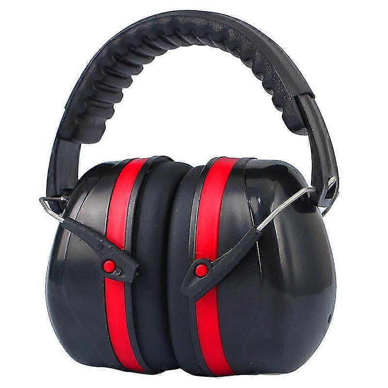 Noise-cancelling earmuffs Tte tower, red and black noise cancelling earmuffs for students