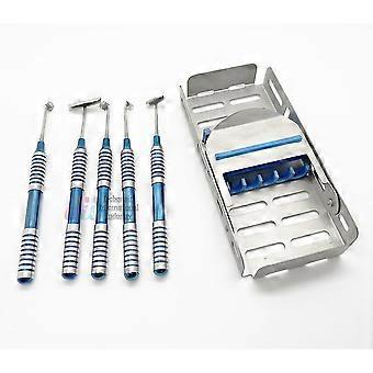 5 Stück Set Soft Brushing Kit Zahnimplantat Instrumente Linguale Klappen Kassette Chirurgie Kit Periosteum Soft Rushing Implant Kit
