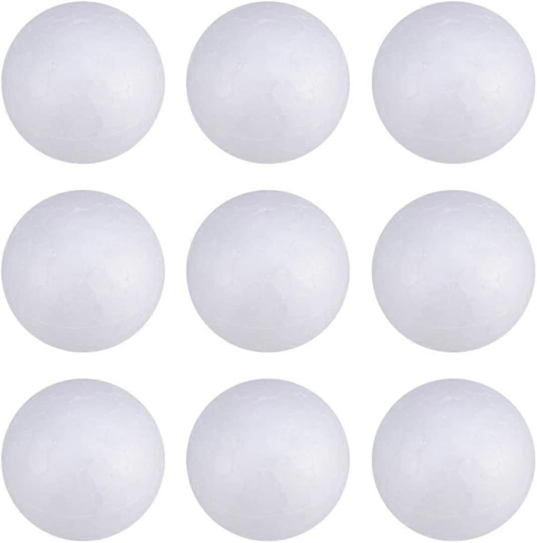 HEALLILY 100Pcs Foam Craft Balls Smooth Styrofoam Balls Round Polystyrene Balls DIY Modeling Art Projects Christmas Decoration (Solid 2cm)