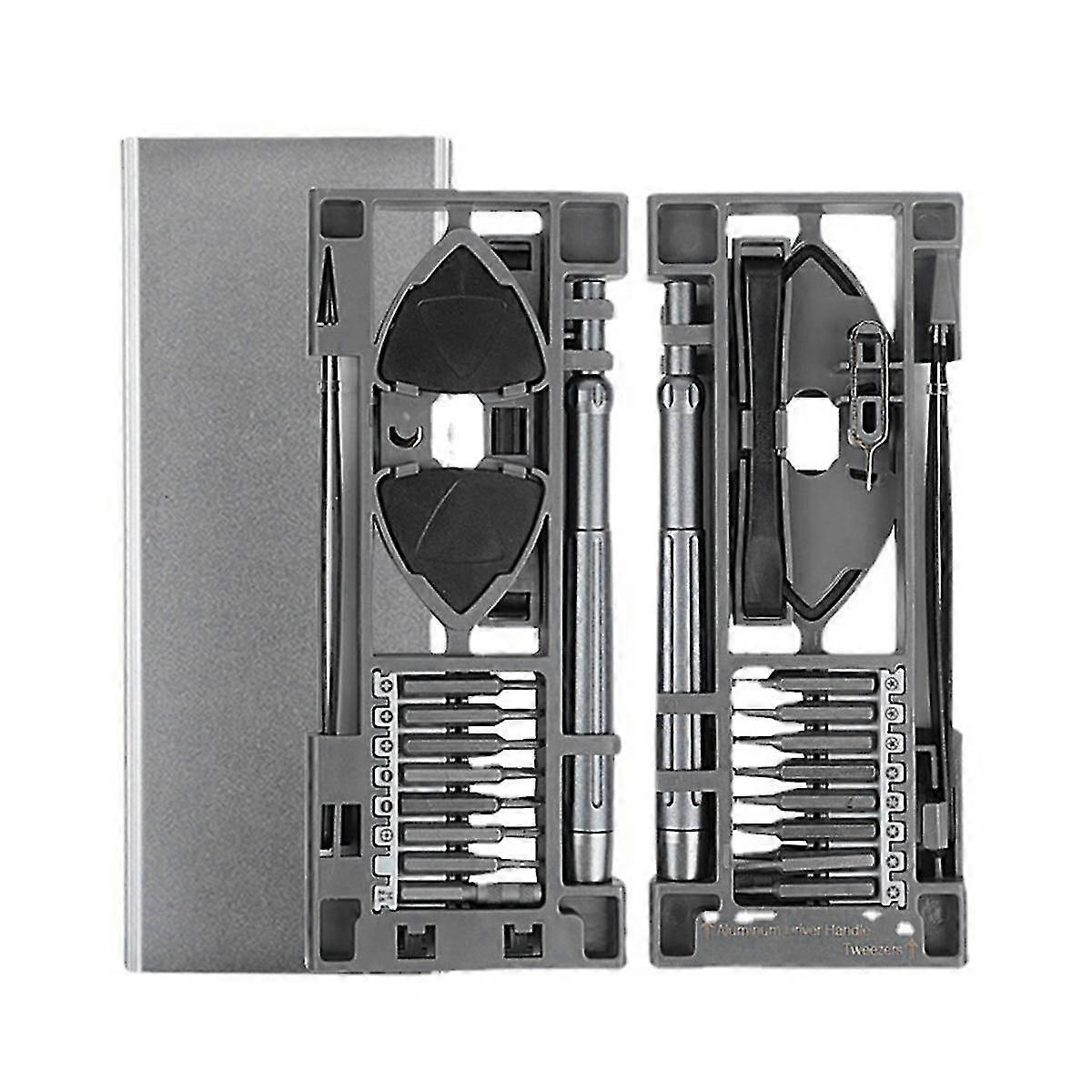 24-In-1 Precision Screwdriver Set Mobile Phone Repair S2 Disassembly Tool Aluminum Alloy Multifunctional Combination Set