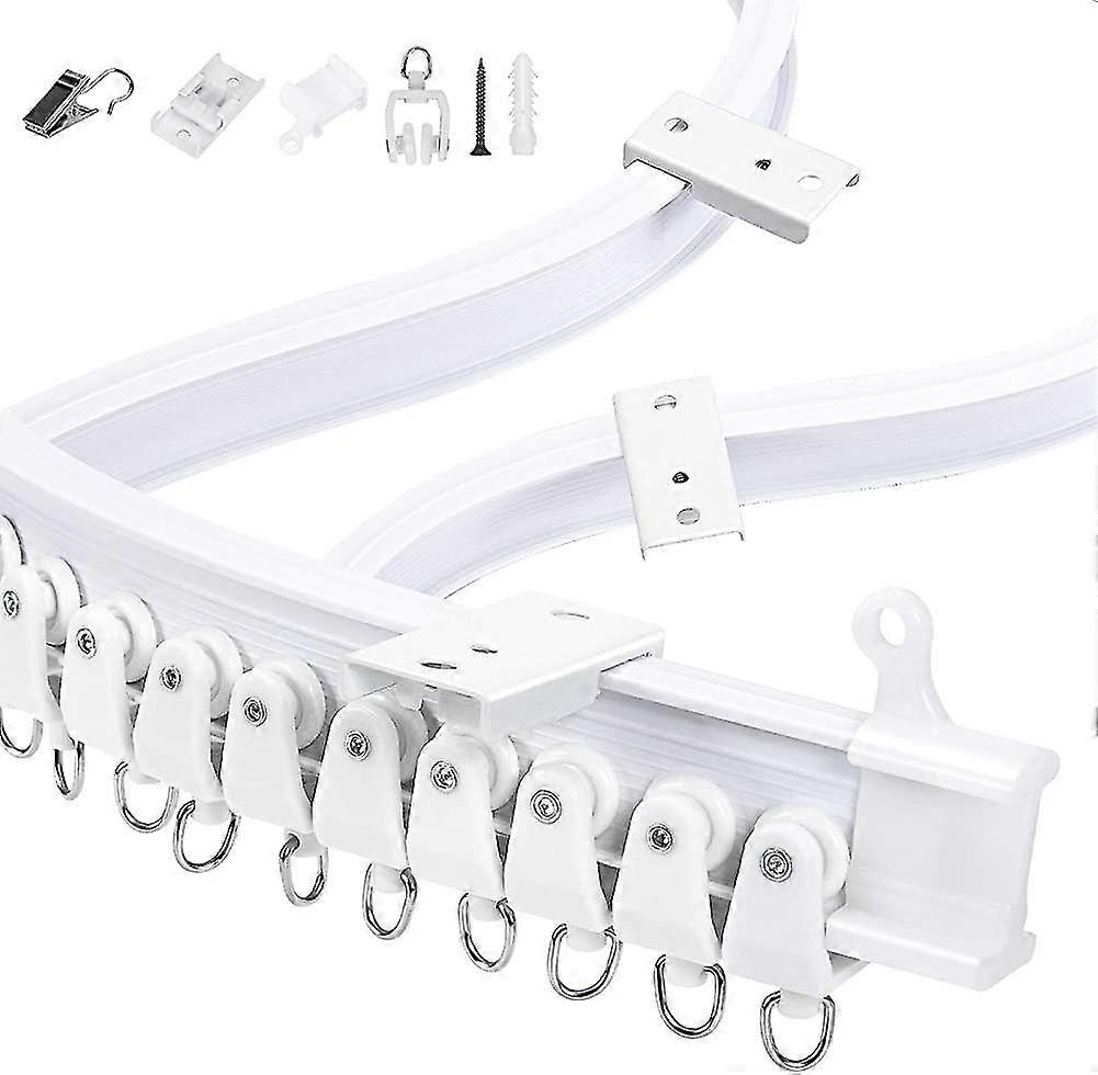 Curtain Track(5 Meters(16.4ft),heilwiy Ceiling Track Ceiling Mount For Curtain