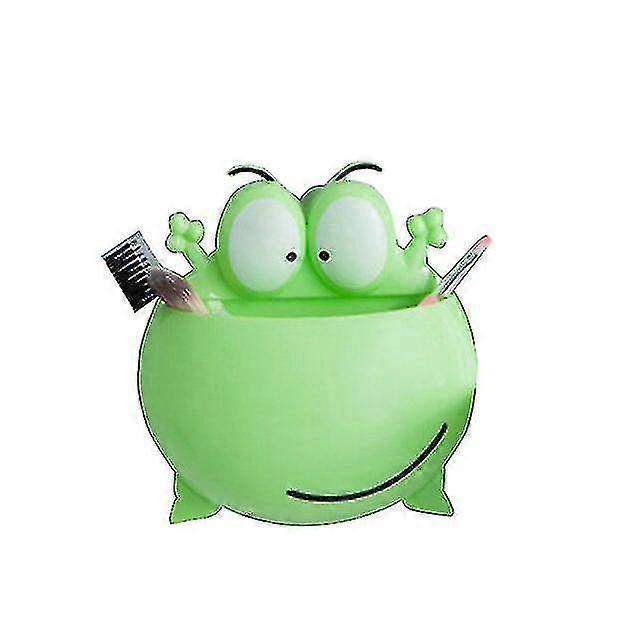 Cartoon Frog Toothbrush Holder(1 Piece, Green)