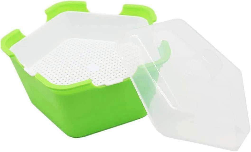 Groddfröbricka, Groddfröväxt Groddfröbrickor Fuktsäker Växtmanual Växtlåda Semi-bricka Bärbar Växtstartare 18x12cm