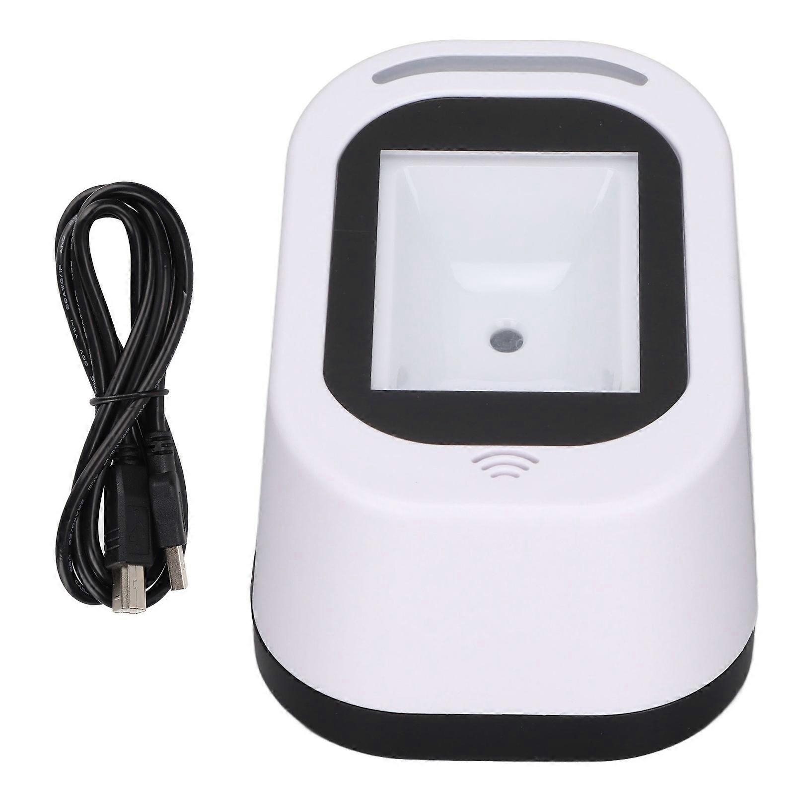 Barcode Scanner Fast Reading Stable Reliable Fast Reading Convenient Practical Electronic Scanning EquipmentWhite YEMMA