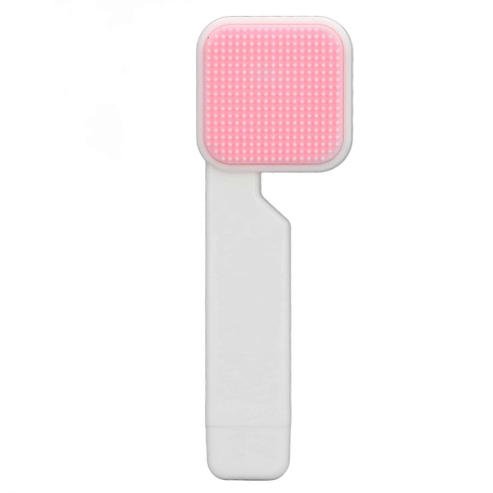 Handheld Facial Cleansing Brush Double Sides Blackhead Remover Skin Exfoliating Brush White
