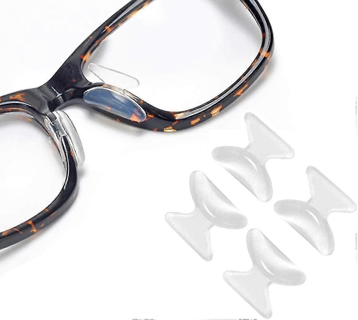 Clear Eyeglass Nose Pads - Stick On 2.5mm Silicone Anti Slip Adhesive Eyewear