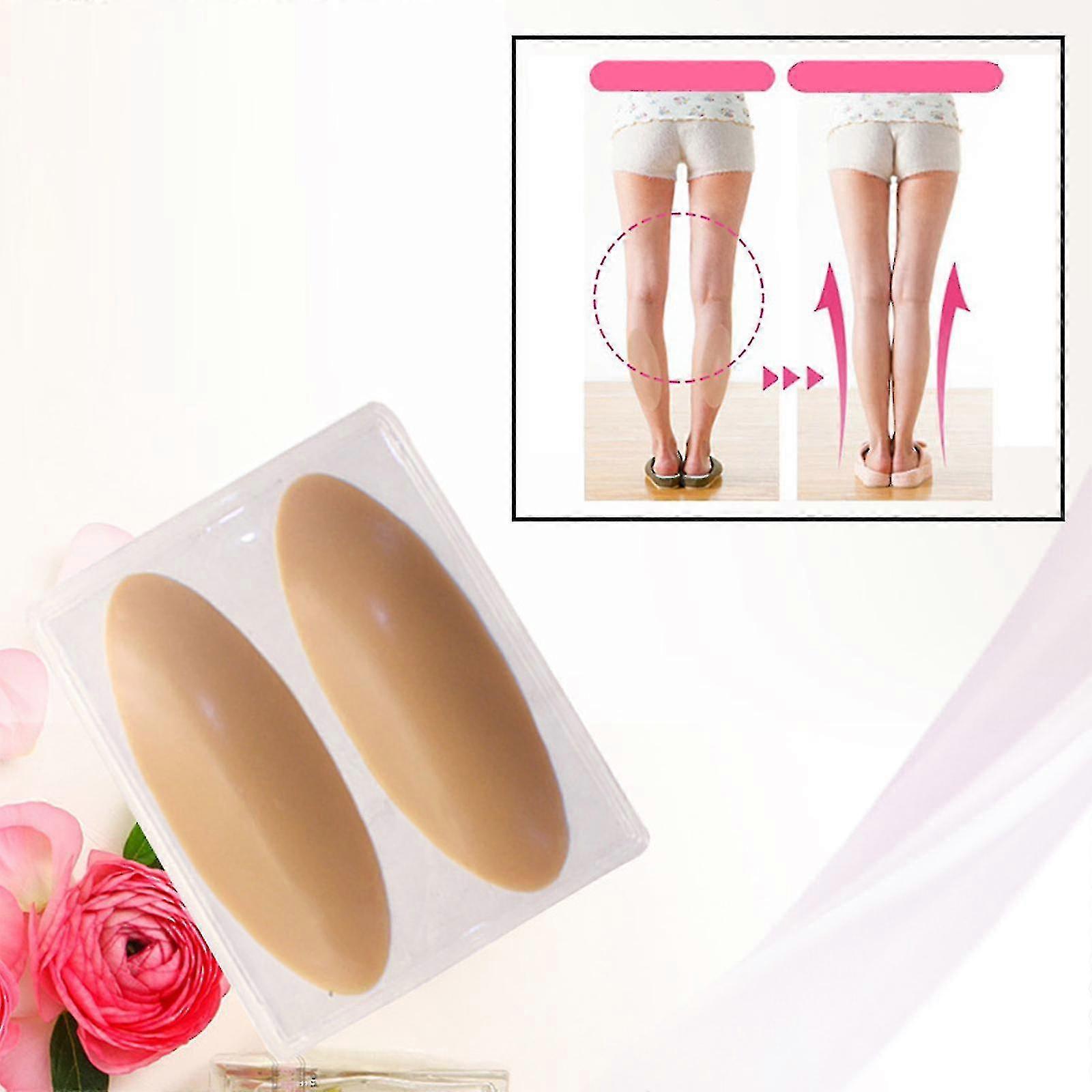 Cuscinetti per polpacci in silicone morbido antiallergico, cuscinetti per polpacci in silicone autoadesivi Correttore per gambe da donna a forma di gamba NEHXV