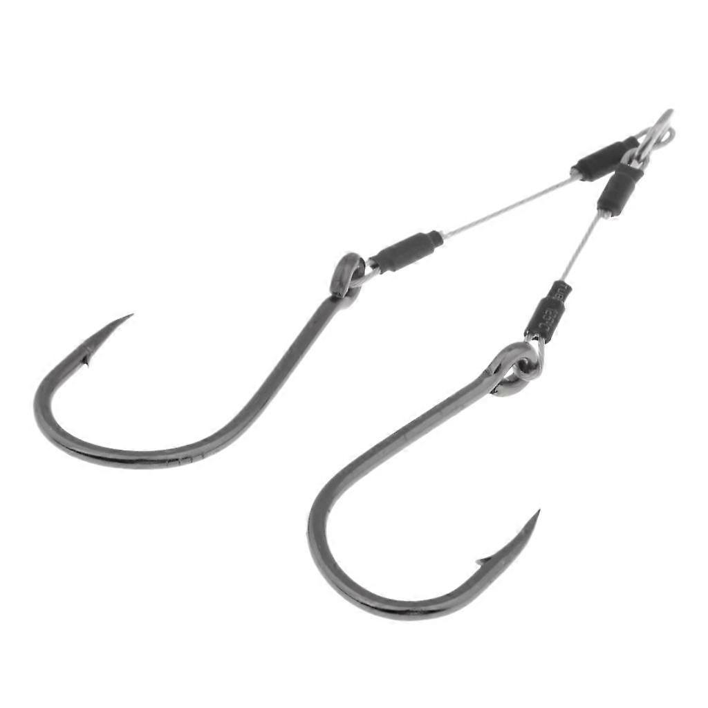 Double Support Hook Double Jigging Fishhook Saltwater Sea Fishhook - 008
