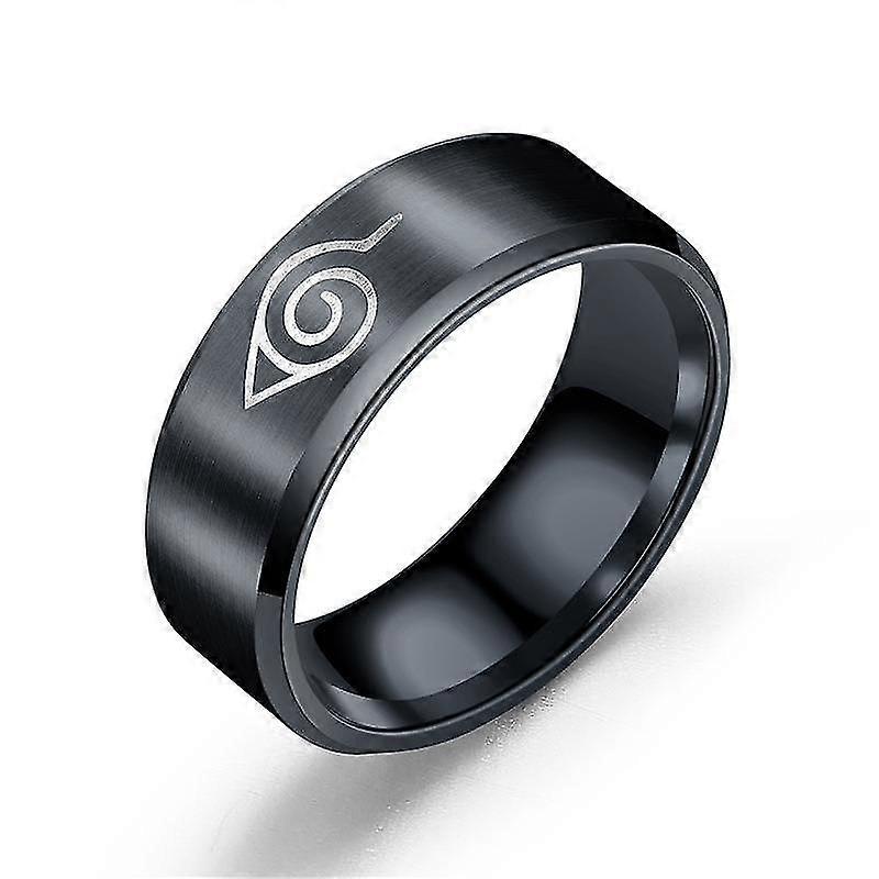 AMDXD Anello Uomo In Acciaio Al Titanio Opaco - Design Sfaccettato, Larghezza 6mm, Regalo