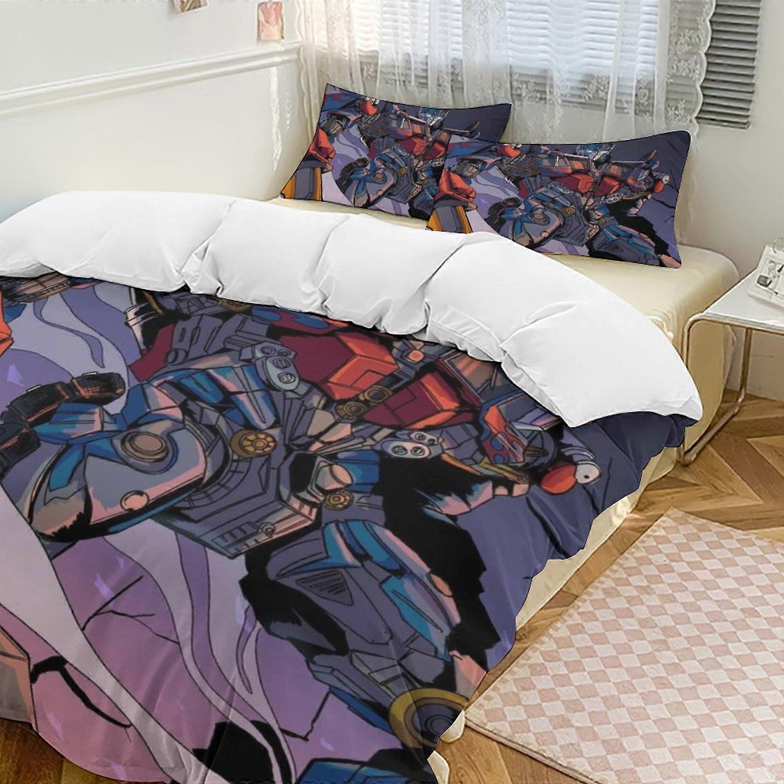 a3027 Lençóis Transformadores Conjunto de Cama Capa de Edredão Tema dos Desenhos Animados Lençóis de Quarto Infantil iip3027