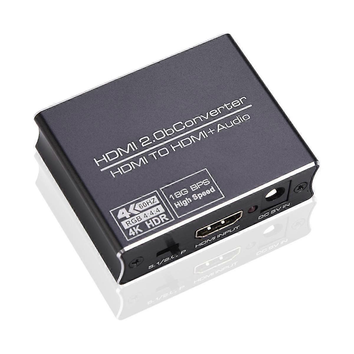 4k@60hz -compatible 2.0 Audio Extractor Splitter Converter Optical Toslink Spdif 3.5mm Audio Stéréo