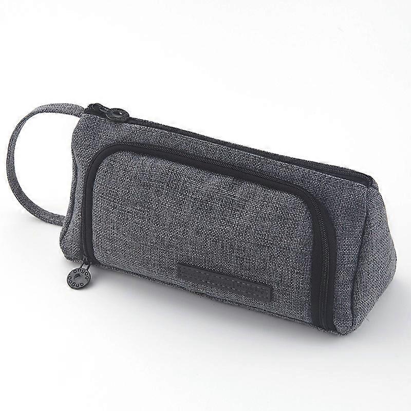 ペンシルバッグ大容量化粧品バッグキャンバスシンプルな文房具バッグ小さな新鮮なペンシルバッグ