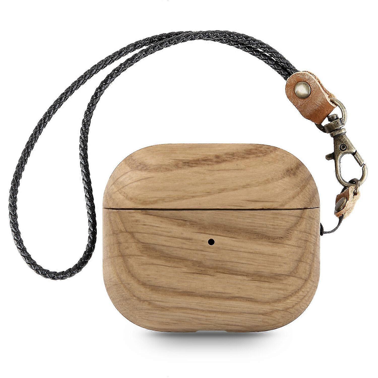 New Niche Classical Solid Wood Bluetooth Headset Case For Airpods 1 2 With Wireless Charging Support, Comfortable Hand Feel, Fine Grinding, Wear-resis