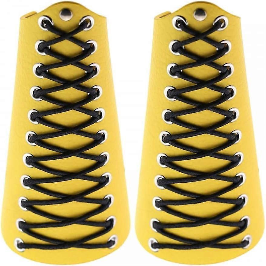 2er-Pack Leder Armschutz, mittelalterliche Rüstung Armschienen Stulpen Armband für Mann Frauen