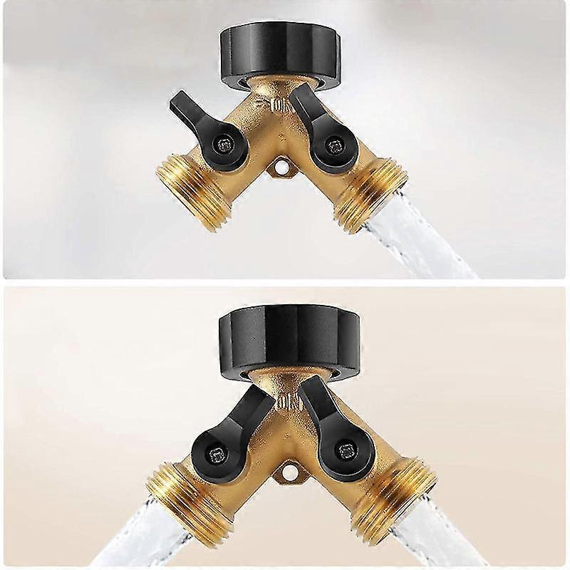 3/4 Brass Ball Valve, 3-Way Brass Water Distributor, Y-Shaped Brass 3-way Ball Valve, Garden Washing Machine