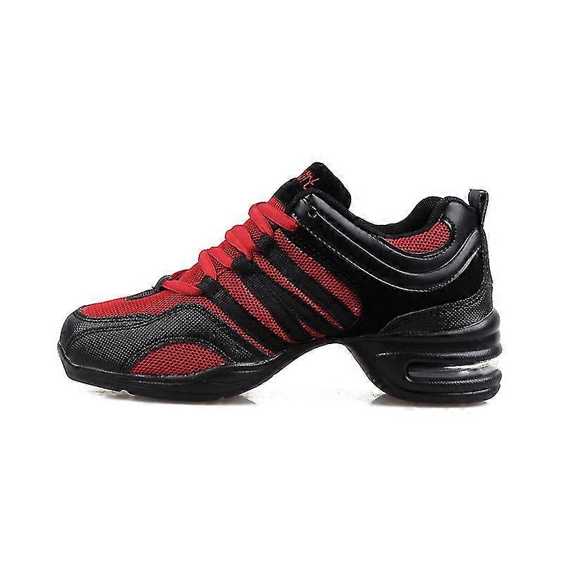 Zapatillas de baile para mujeres con suela dividida zapatos de jazz para niños adultos con cordones de práctica