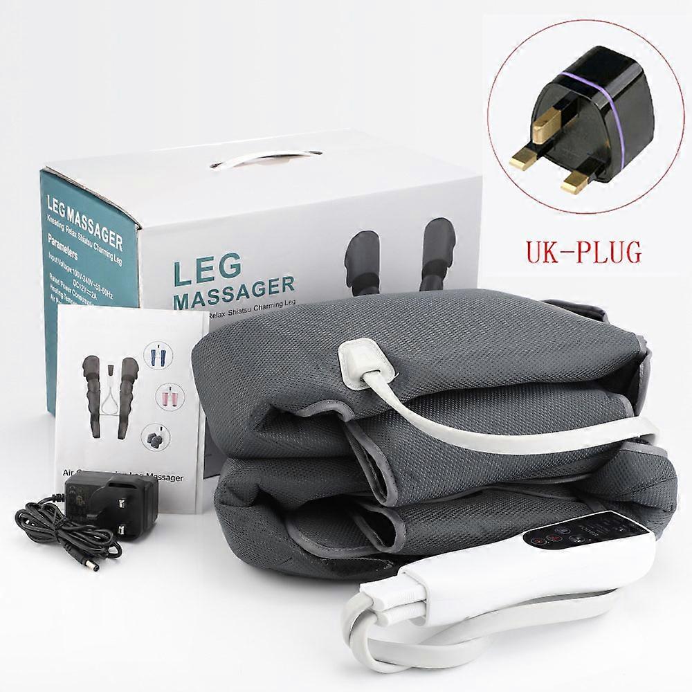 Leg Massager with Air Compression Pressotherapy Circulation Hot Compress Relax Massager Foot and Calf Massage Pain Relief