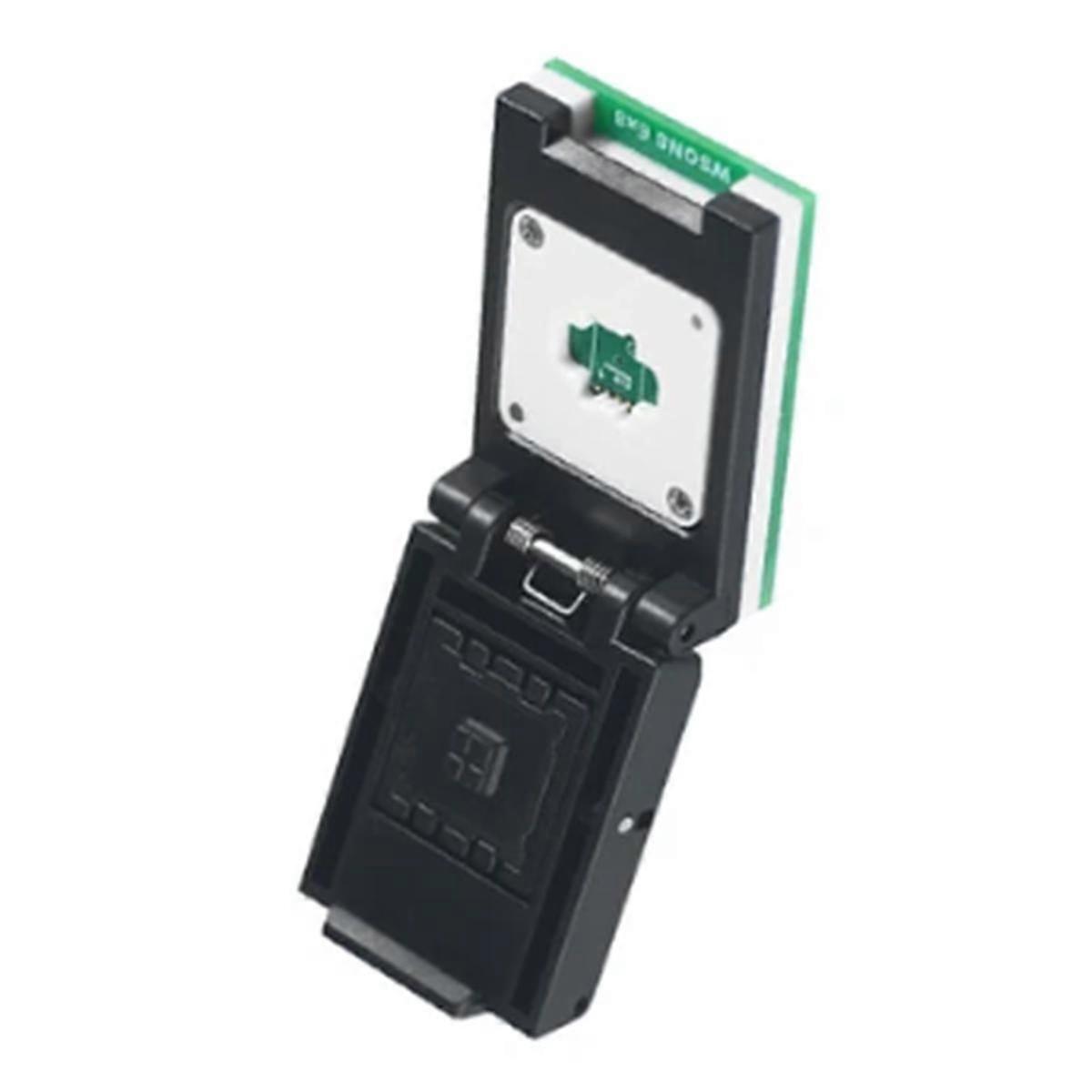 QFN8 WSON8 DFN8 5x6/6x8 IC Socket Adaptateur universel pour SPI NAND NOR Flash MLF8 MLP8 SON8 avec sonde à ressort haut de gamme (B)