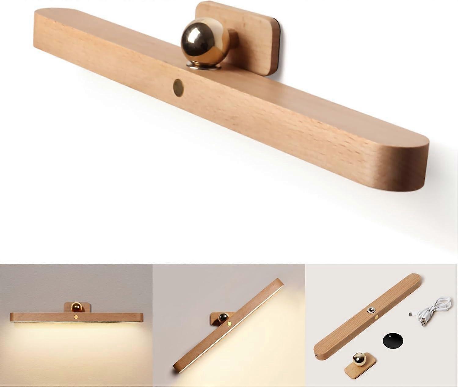 Bathroom mirror front lamp, LED home, wood light complement 30 cm, 4000K