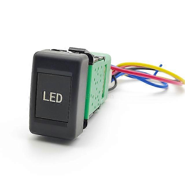 Orange LED Car LED Light Front Fog Lamp Switch Refitted Switch with Wire for Isuzu KV100 700P Accessories