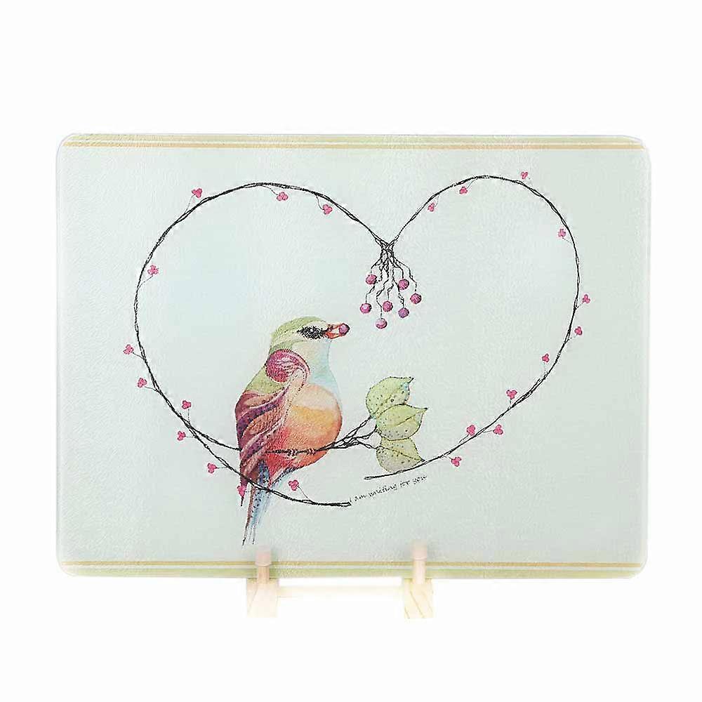 Rectangle Tempered Glass Cutting Board Chopping Block Creative Rough Surface