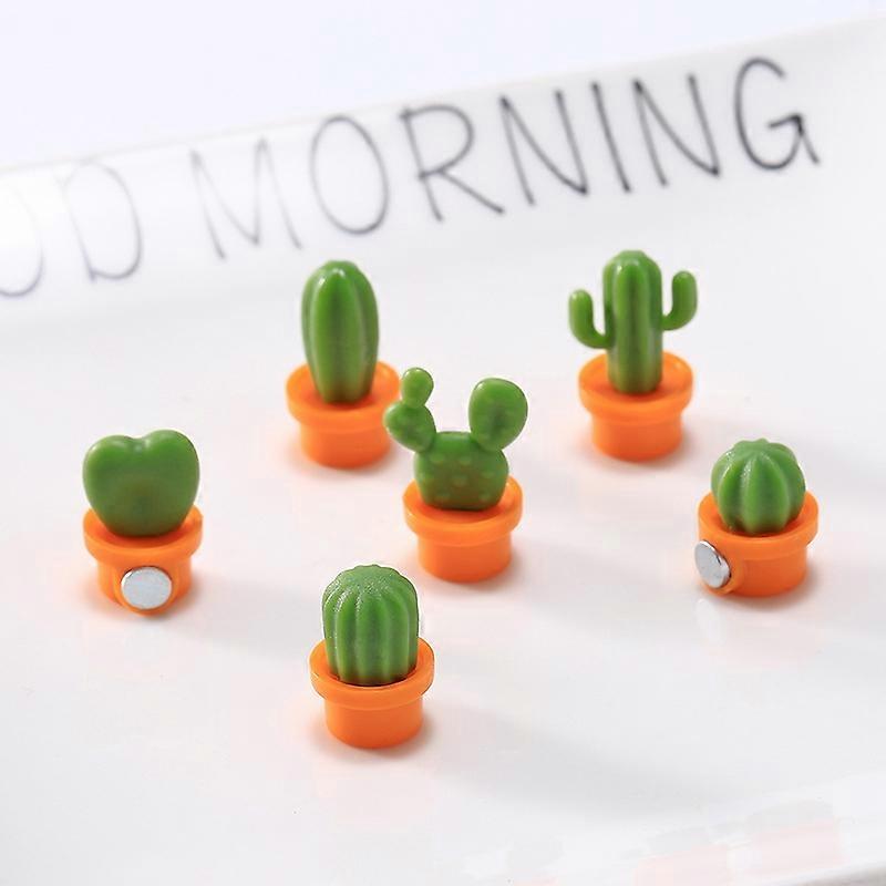 6pcs /Set Cactus Fridge Stickers