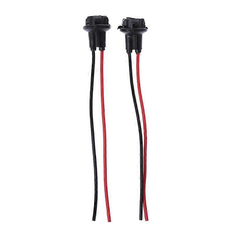 2PCS T10 Connector Car Lamp Cable Auto Bulb Wire Light LED Bulbs Socket