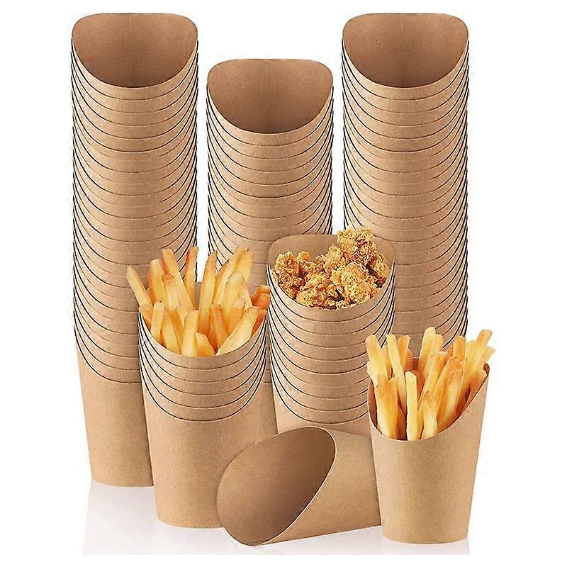 100 Pieces French Fry Holder Cups 14 Ounces Disposable Take Out Party Baking Supplies Paper Popcorn