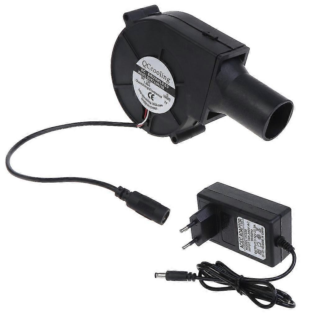 מפוח אוויר מנגל 12v מאוורר כוח מתכוונן בקרי מהירות תקע מאוורר מנגל