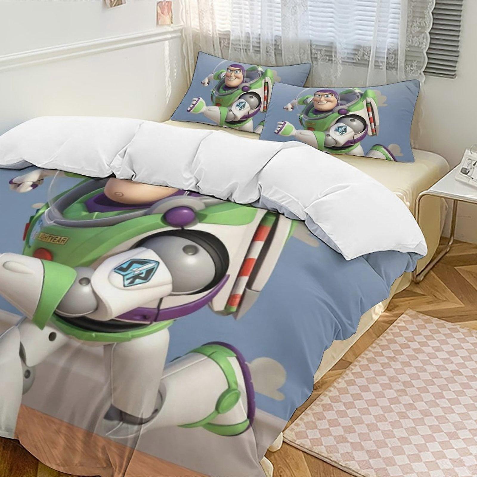 Bedding set WY302 Toy StoryCartoon Collection 3-Piece Comforter Set, Personalized Bedding Decor for Kids And Teens  Bed Sheets ZA302