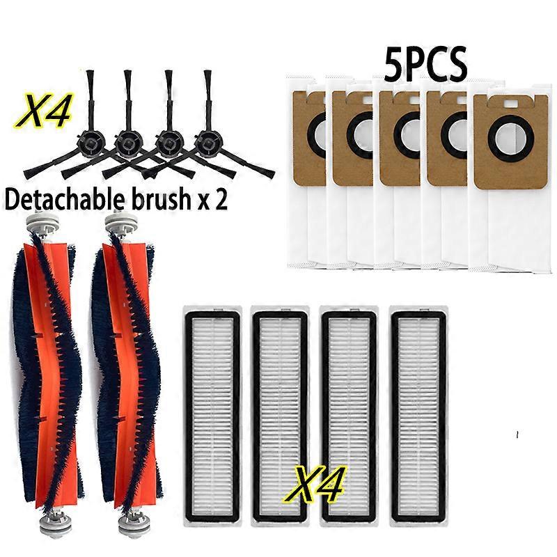 15PCS Set For Dreame Bot Z10 Pro L10 Plus Robotic Vacuum Cleaner Parts Kits Dust Bag Main Side Brush Filters