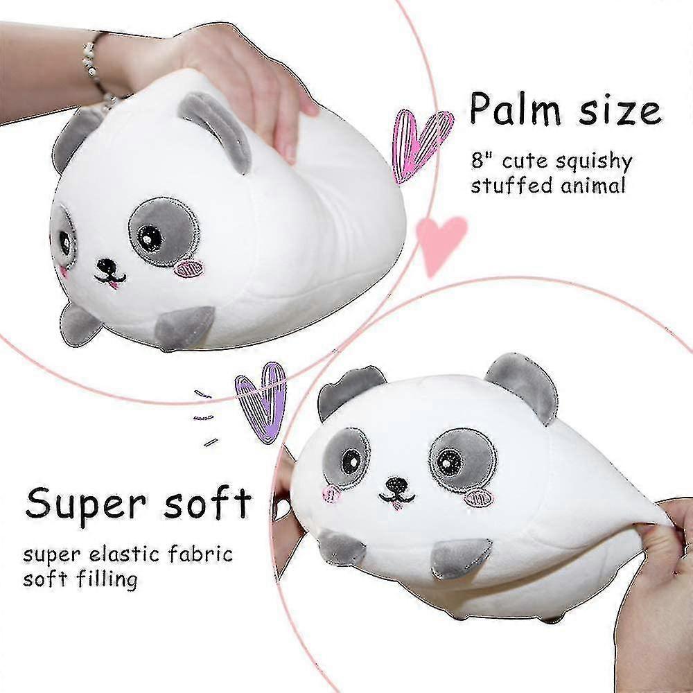 8 Polegadas Fofo Panda Pelúcia Recheado Squishy Animal Cylindrical Body Pillow
