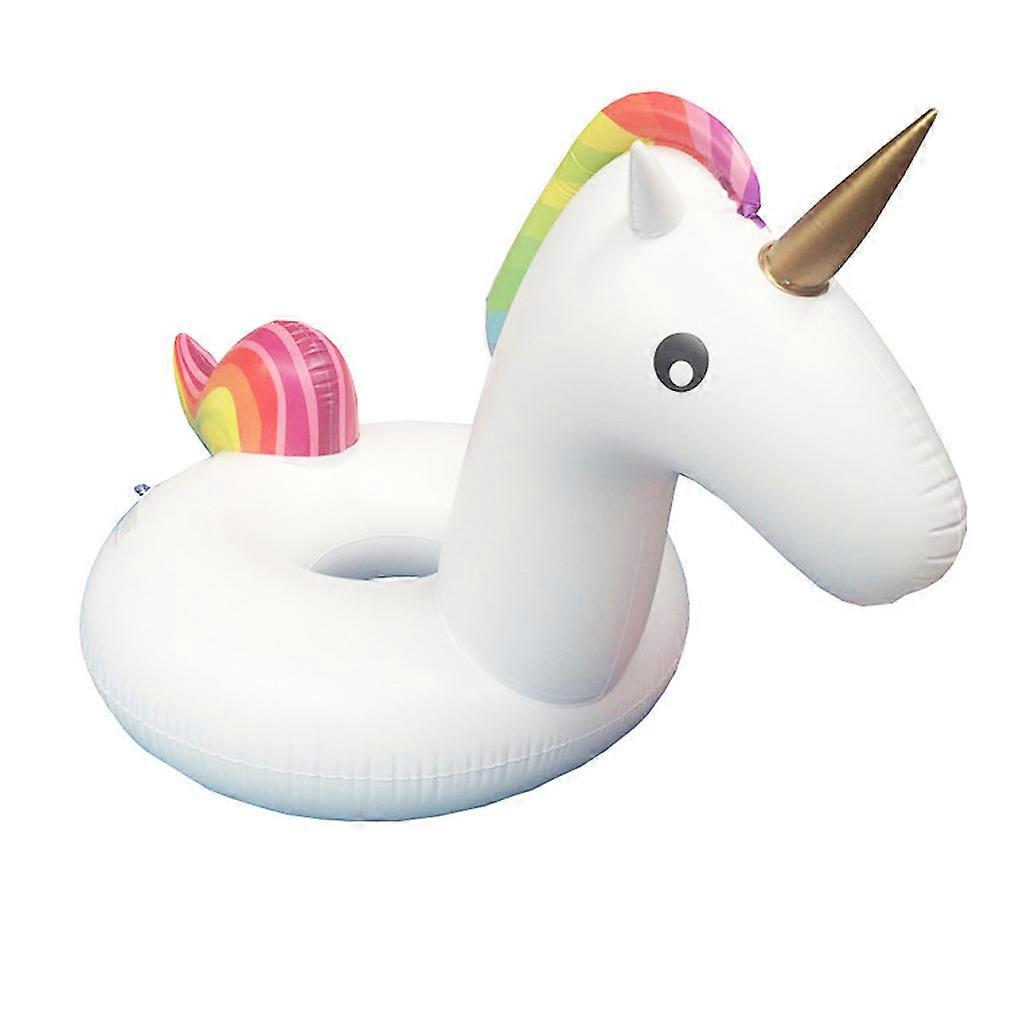 White Unicorn Pool Float  Inflatable Swimming Ring