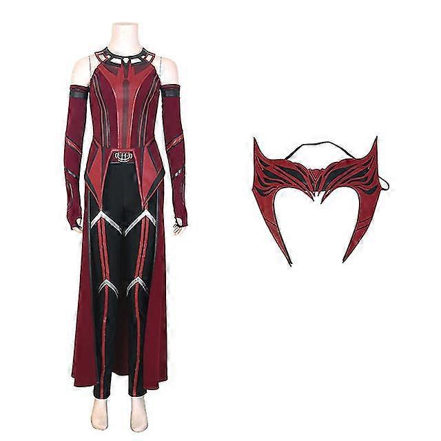 Wanda Maximoff Scarlet With Mask Costume Suit