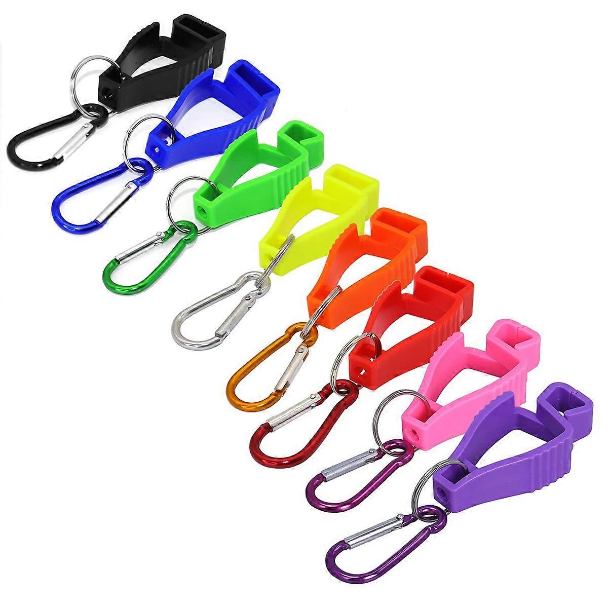 8pcs Glove Clips for Work Glove Holders Glove Belt Clip with Metal Carabiners for Construction Work