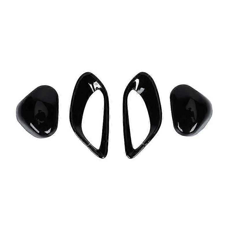 Car Seat Safety Belt Cover Decoration Trim Stickers(Black )