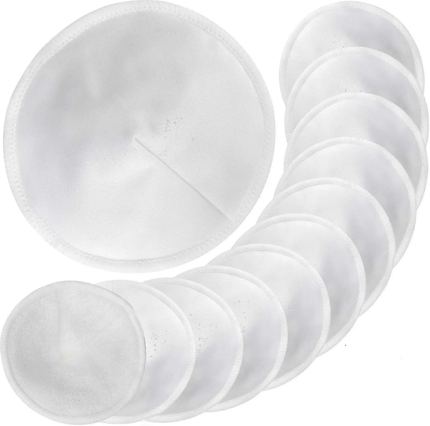 Bambus Nursing Pads Set - 12 vaskbare pads med vaskepose
