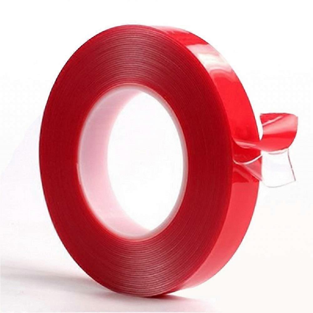 10m x 10mm Clear Acrylic Double Sided Adhesive Foam Mounting Tape - Weather Resistant Glue - Heat Resistant
