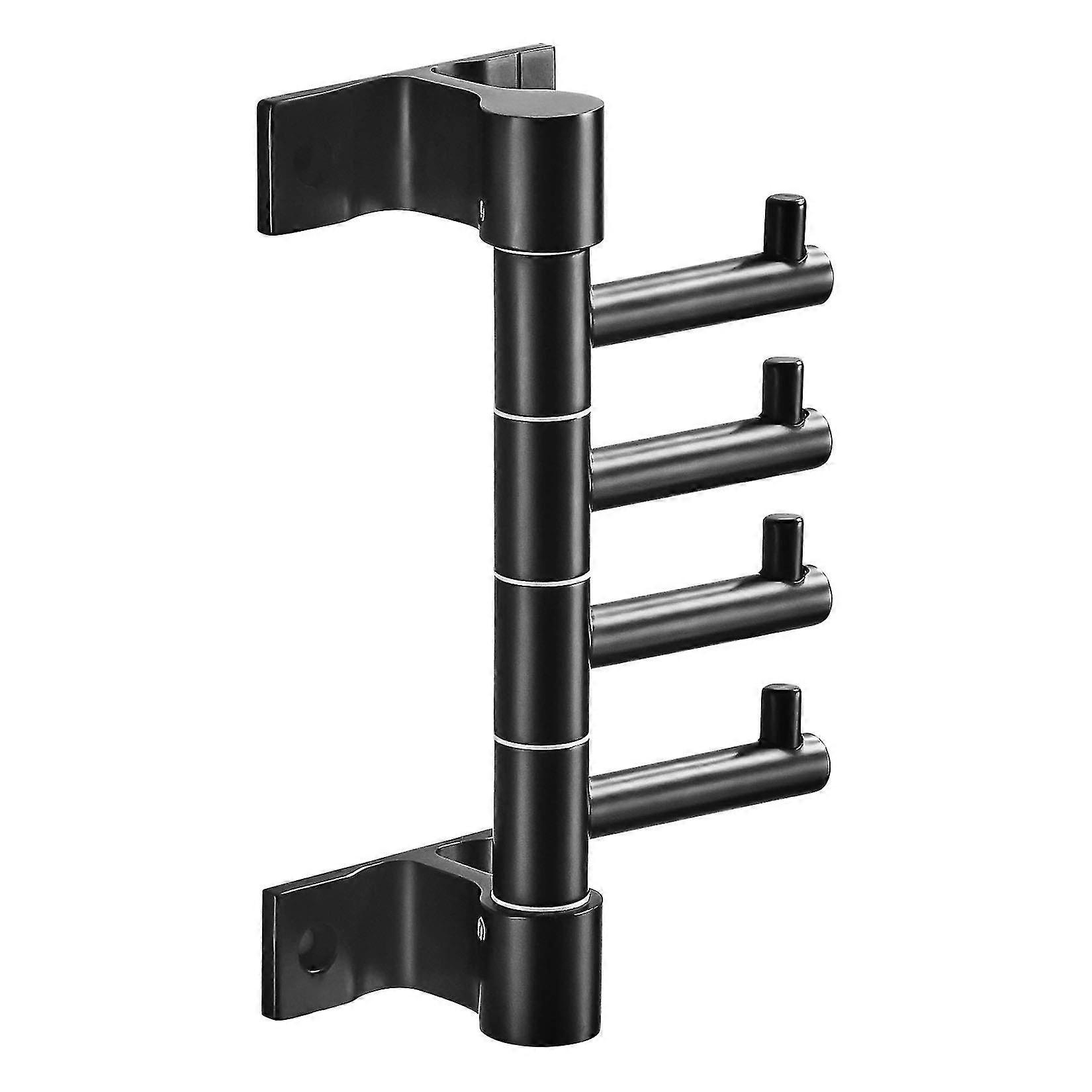 2024 Rotating Coat Hooks For Hanging With 4 Swivel Arms,multiple Bathroom Wall Mounted Towel Hooks,heavy