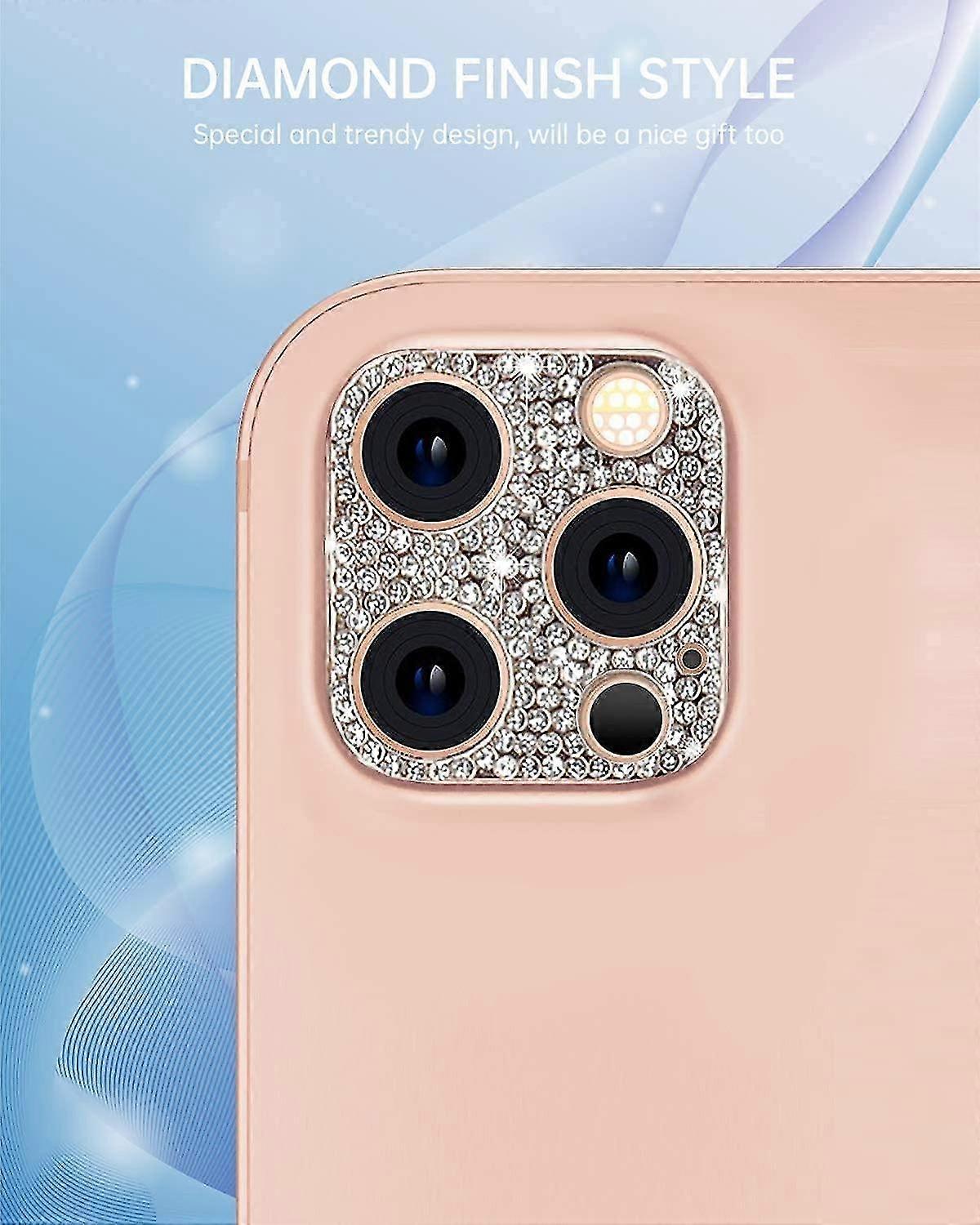 Diamond Glitter Camera Lens Cover Protector Compatible With Iphone 13 Pro/iphone 13 Pro Max