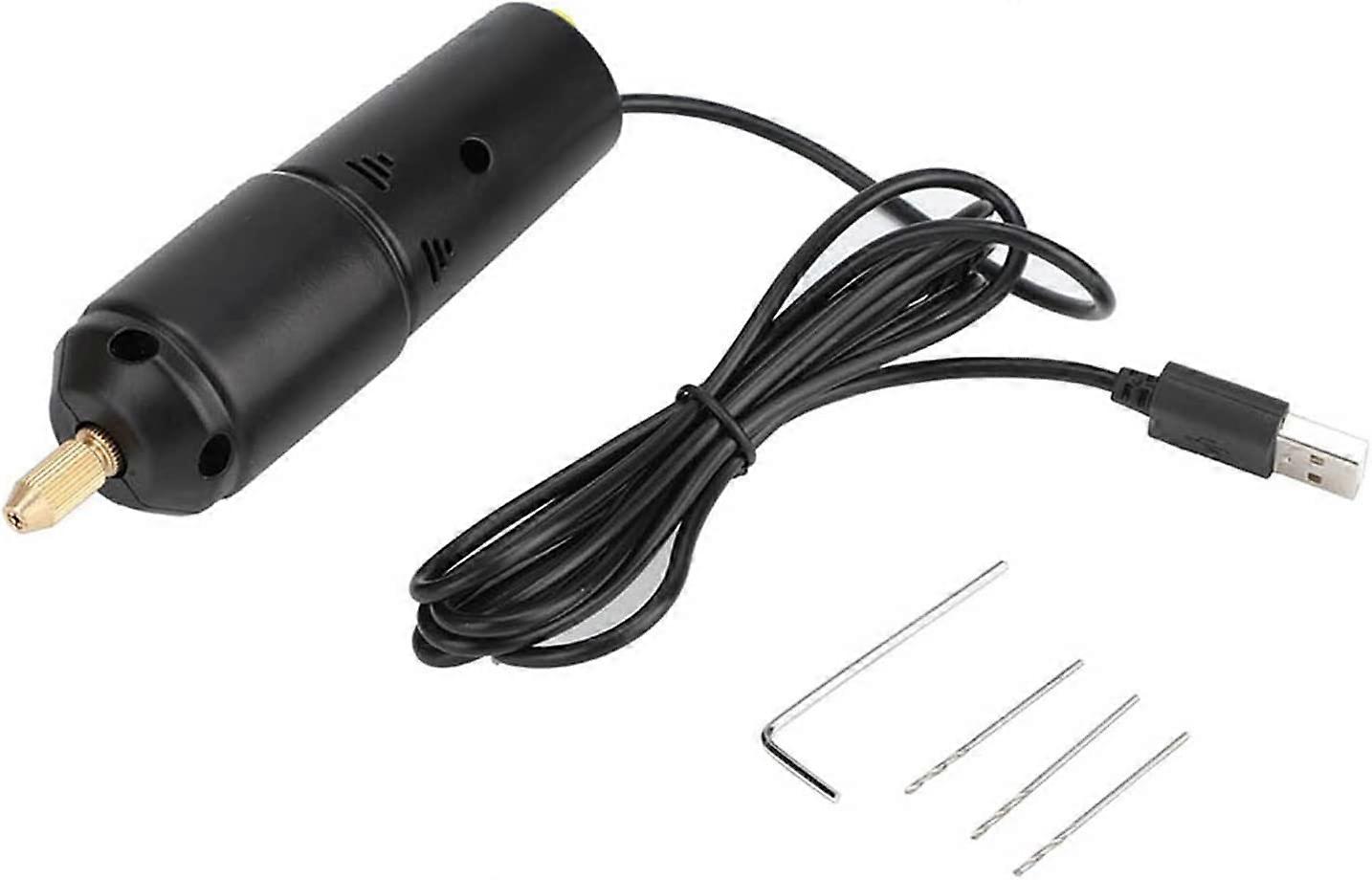 Portable Electric Drill,Mini Drill Kit, DC 5V Compact Micro USB Drill
