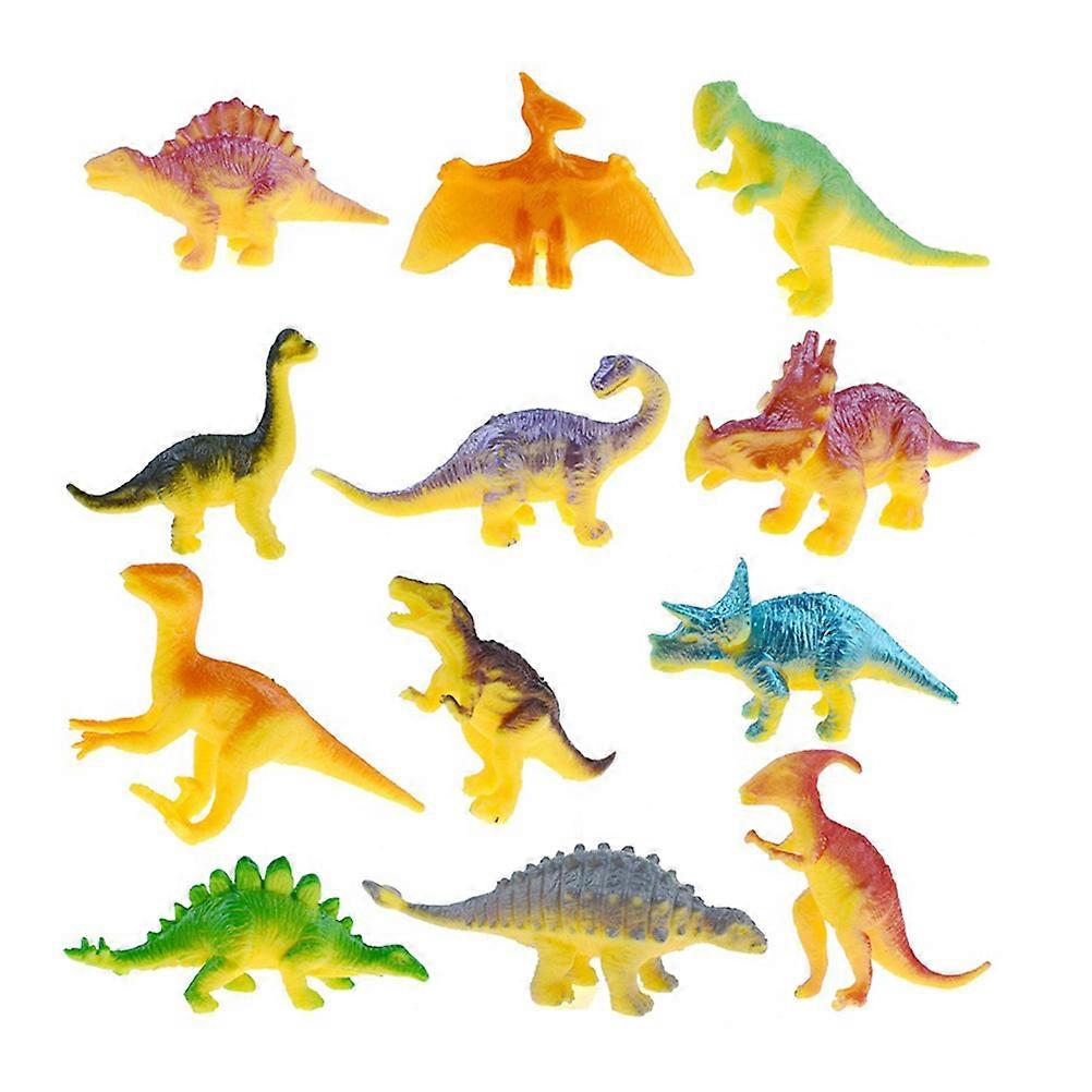 24Pcs Kids Adorable Dinosaur Figures Interesting Dinosaur Figurines Dinosaur Models (Mixed Style)