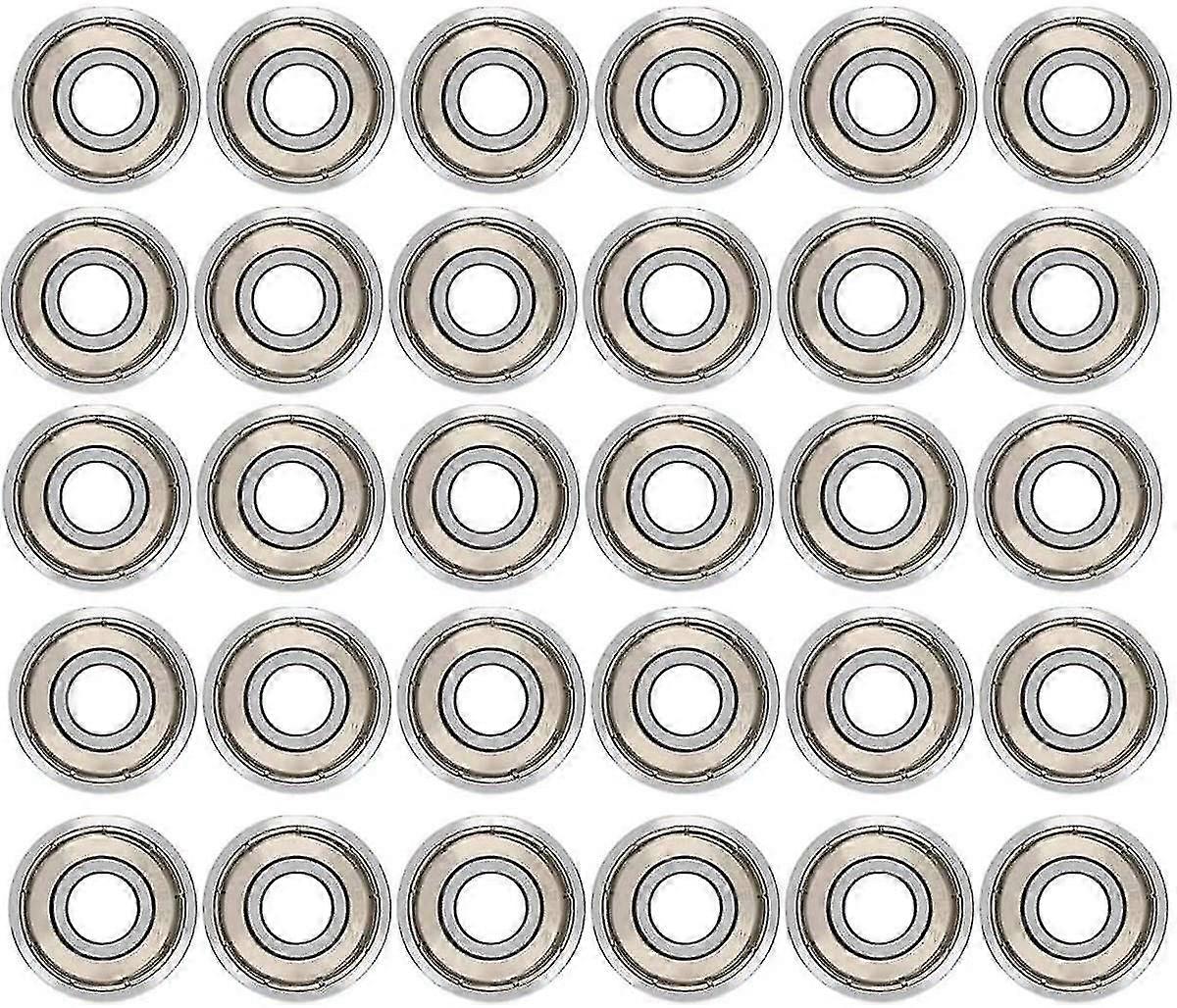 30pcs 608zz מיסבים כדוריים, מתכת כפולה מגוככת מסבים מסבים כדור איכותי מיסבים עבור סקייטבורד, לוח ארוך