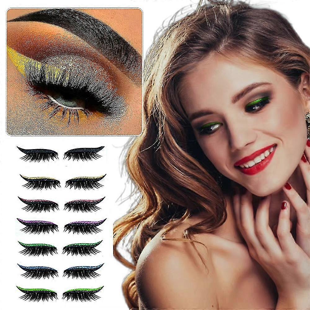 Eyeliner Stickers Fake Eyelash Patch Glitter Eye Line Ombre à paupières Femme Maquillage Autocollant