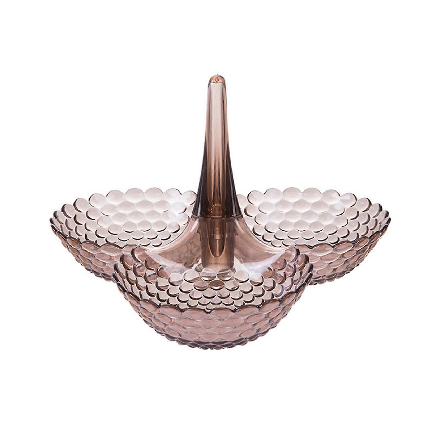 Practical Stable Dessert Plate Multi-use Exquisite Plastic Structure Cake Plate for Home