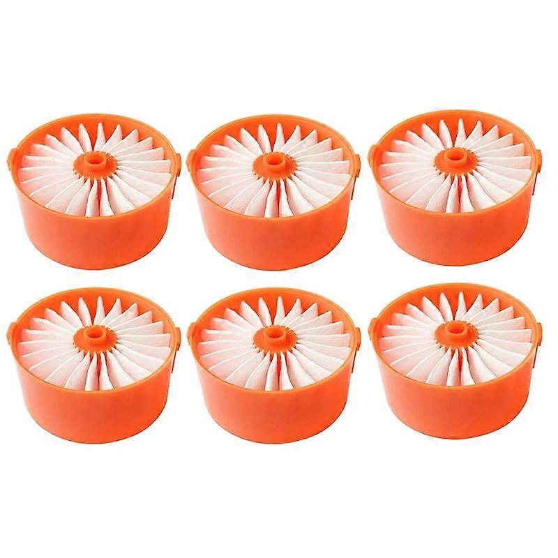 6 Pack Replacement Vacuum Filters elements for Black+Decker Bsv2020G Wireless Vacuum Cleaner Accessory